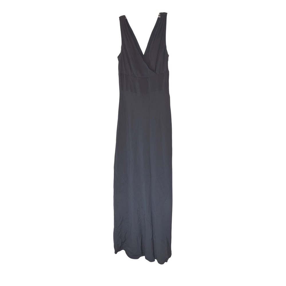 J.Crew Maxi Dress Women's Blue Silk Wedding Bridesmaid Evening Sleeveless Size 2